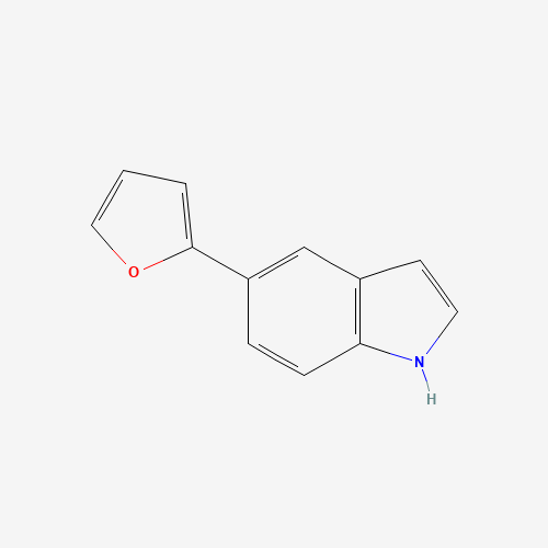 5-(furan-2-yl)-1H-indole (CAS: 128373-22-8) - Chemical Structure and Molecular Formula 