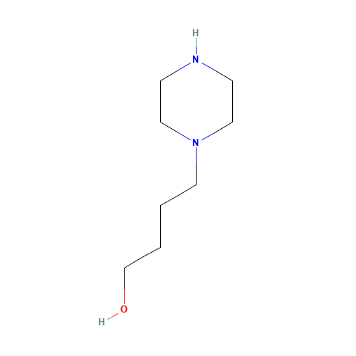 4-piperazin-1-ylbutan-1-ol (CAS: 5623-92-7) - Chemical Structure and Molecular Formula 