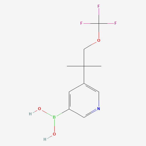 [5-[2-methyl-1-(trifluoromethoxy)propan-2-yl]pyridin-3-yl]boronic acid (CAS: 1404367-37-8) - Related Chemical Product