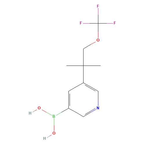 [5-[2-methyl-1-(trifluoromethoxy)propan-2-yl]pyridin-3-yl]boronic acid (CAS: 1404367-37-8) - Related Chemical Product