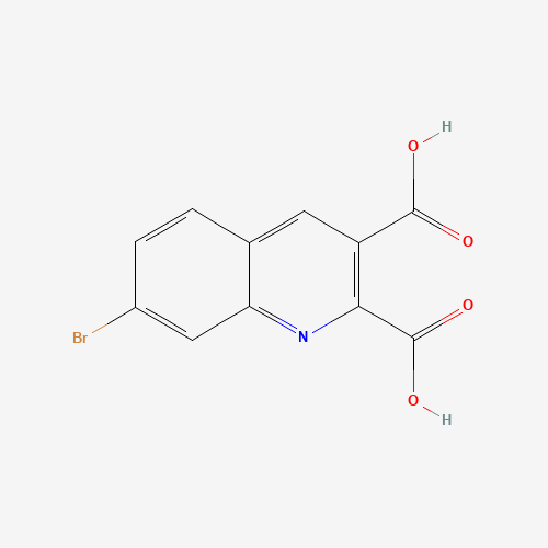 7-bromoquinoline-2,3-dicarboxylic acid (CAS: 892874-38-3) - Chemical Structure and Molecular Formula 