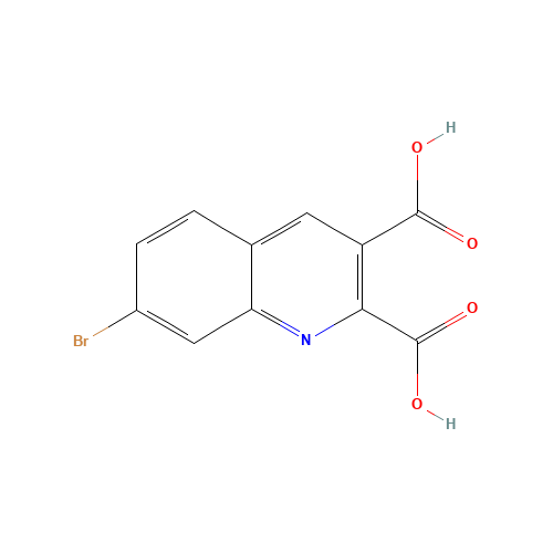 7-bromoquinoline-2,3-dicarboxylic acid (CAS: 892874-38-3) - Chemical Structure and Molecular Formula 
