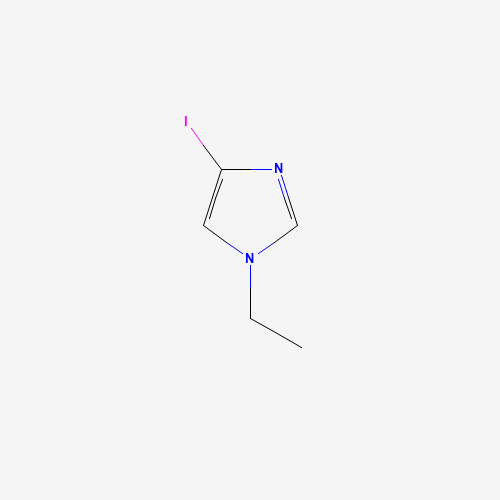 1-ethyl-4-iodoimidazole (CAS: 918643-51-3) - Chemical Structure and Molecular Formula 