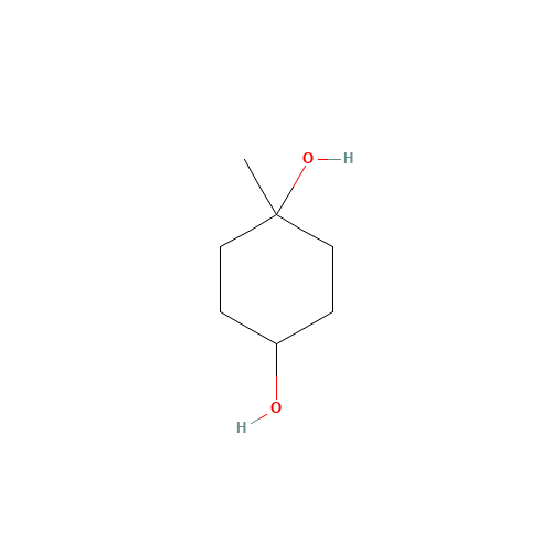1-methylcyclohexane-1,4-diol (CAS: 89794-52-5) - Chemical Structure and Molecular Formula 