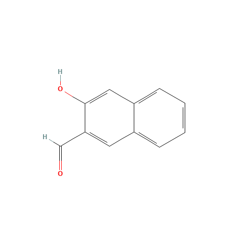 3-hydroxynaphthalene-2-carbaldehyde (CAS: 581-71-5) - Chemical Structure and Molecular Formula 
