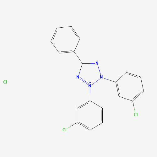 2,3-bis(3-chlorophenyl)-5-phenyltetrazol-2-ium;chloride (CAS: 135788-07-7) - Chemical Structure and Molecular Formula 
