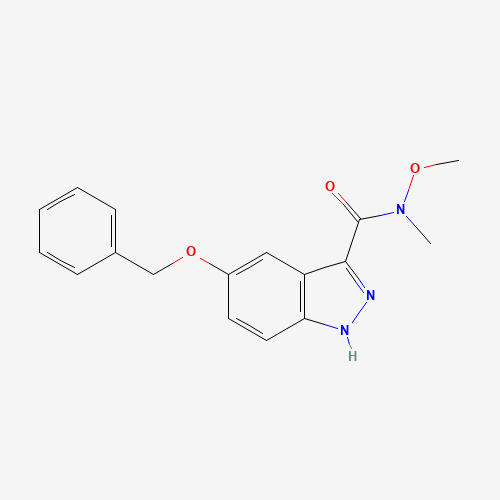 N-methoxy-N-methyl-5-phenylmethoxy-1H-indazole-3-carboxamide (CAS: 1386457-55-1) - Related Chemical Product