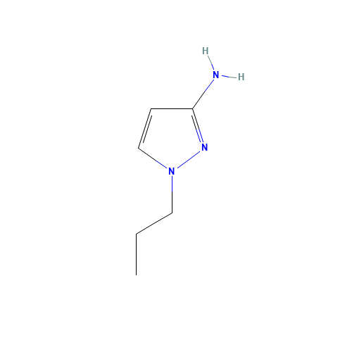 1-propylpyrazol-3-amine (CAS: 956393-73-0) - Chemical Structure and Molecular Formula 
