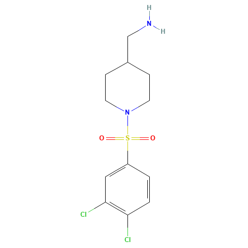 [1-(3,4-dichlorophenyl)sulfonylpiperidin-4-yl]methanamine (CAS: 1154214-90-0) - Related Chemical Product
