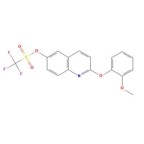 [2-(2-methoxyphenoxy)quinolin-6-yl] trifluoromethanesulfonate (CAS: 623147-09-1) - Related Chemical Product