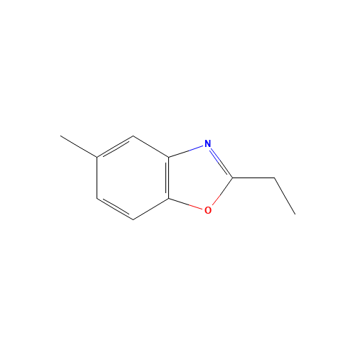2-ethyl-5-methyl-1,3-benzoxazole (CAS: 20514-29-8) - Chemical Structure and Molecular Formula 