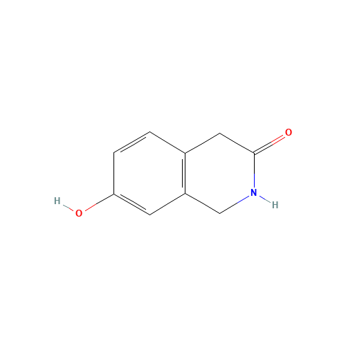 7-hydroxy-2,4-dihydro-1H-isoquinolin-3-one (CAS: 53389-81-4) - Chemical Structure and Molecular Formula 