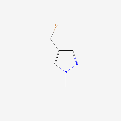 4-(bromomethyl)-1-methylpyrazole (CAS: 762237-02-5) - Chemical Structure and Molecular Formula 