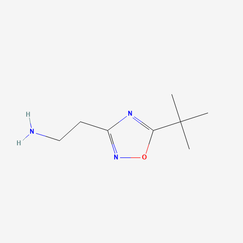 2-(5-tert-butyl-1,2,4-oxadiazol-3-yl)ethanamine (CAS: 915702-27-1) - Chemical Structure and Molecular Formula 