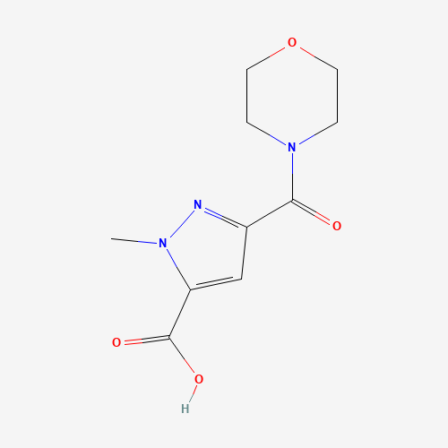 2-methyl-5-(morpholine-4-carbonyl)pyrazole-3-carboxylic acid (CAS: 1004727-34-7) - Related Chemical Product