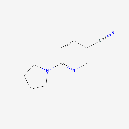 6-pyrrolidin-1-ylpyridine-3-carbonitrile (CAS: 90839-82-0) - Chemical Structure and Molecular Formula 