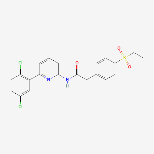 N-[6-(2,5-dichlorophenyl)pyridin-2-yl]-2-(4-ethylsulfonylphenyl)acetamide (CAS: 1426802-01-8) - Related Chemical Product