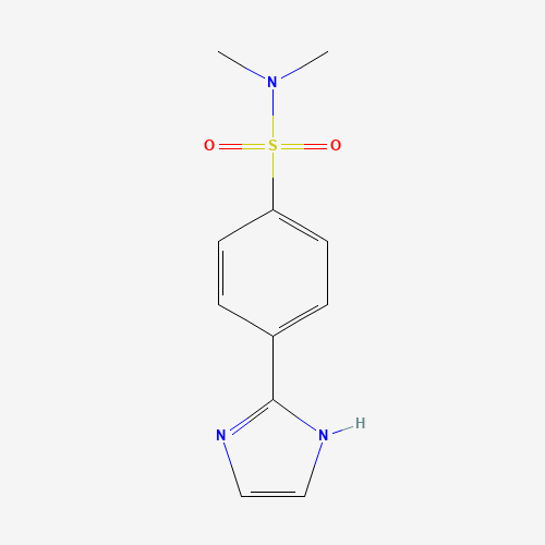 4-(1H-imidazol-2-yl)-N,N-dimethylbenzenesulfonamide (CAS: 4205-11-2) - Chemical Structure and Molecular Formula 