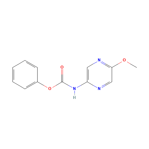 phenyl N-(5-methoxypyrazin-2-yl)carbamate (CAS: 1020335-77-6) - Chemical Structure and Molecular Formula 