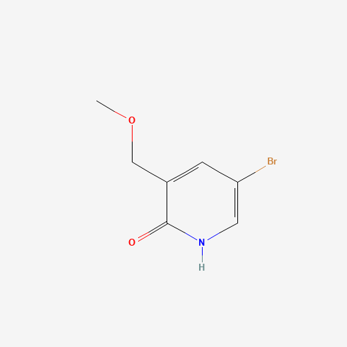 5-bromo-3-(methoxymethyl)-1H-pyridin-2-one (CAS: 1436849-02-3) - Chemical Structure and Molecular Formula 