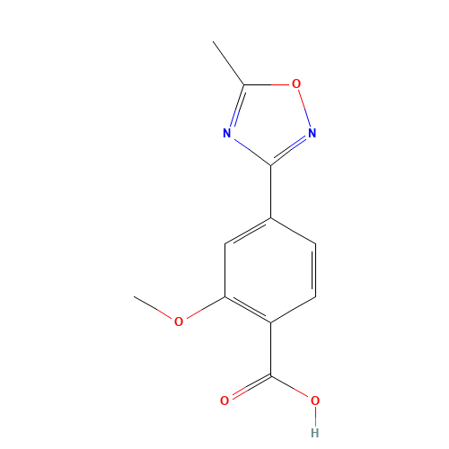 2-methoxy-4-(5-methyl-1,2,4-oxadiazol-3-yl)benzoic acid (CAS: 1197372-69-2) - Related Chemical Product