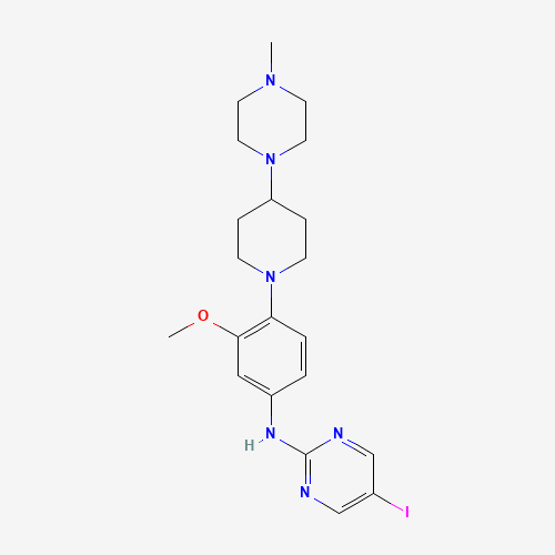 5-iodo-N-[3-methoxy-4-[4-(4-methylpiperazin-1-yl)piperidin-1-yl]phenyl]pyrimidin-2-amine (CAS: 1453211-47-6) - Related Chemical Product