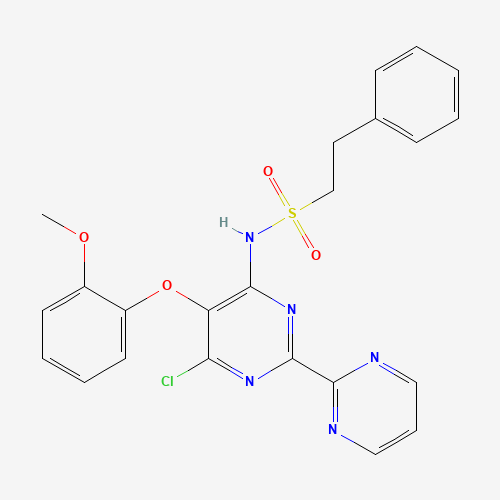 N-[6-chloro-5-(2-methoxyphenoxy)-2-pyrimidin-2-ylpyrimidin-4-yl]-2-phenylethanesulfonamide (CAS: 218601-21-9) - Related Chemical Product