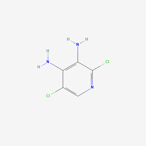 2,5-dichloropyridine-3,4-diamine (CAS: 405230-94-6) - Chemical Structure and Molecular Formula 