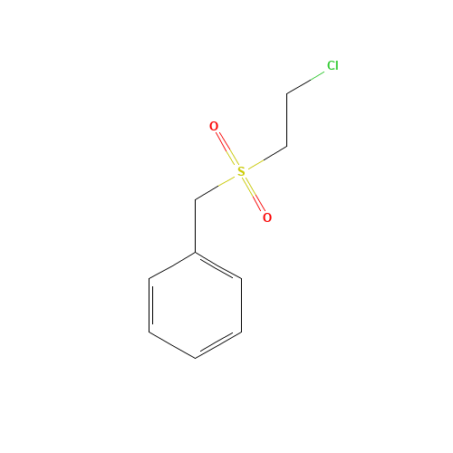 2-chloroethylsulfonylmethylbenzene (CAS: 66998-67-2) - Chemical Structure and Molecular Formula 