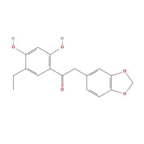 2-(1,3-benzodioxol-5-yl)-1-(5-ethyl-2,4-dihydroxyphenyl)ethanone (CAS: 159647-53-7) - Related Chemical Product