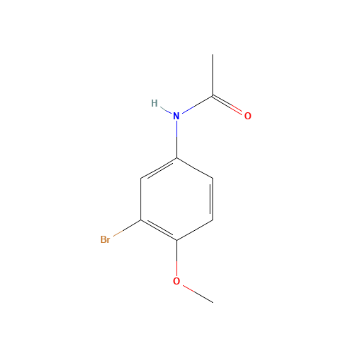 N-(3-bromo-4-methoxyphenyl)acetamide (CAS: 6943-73-3) - Chemical Structure and Molecular Formula 