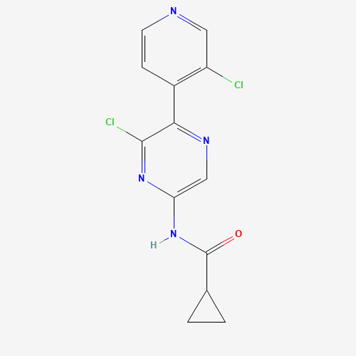 N-[6-chloro-5-(3-chloropyridin-4-yl)pyrazin-2-yl]cyclopropanecarboxamide (CAS: 925678-46-2) - Related Chemical Product