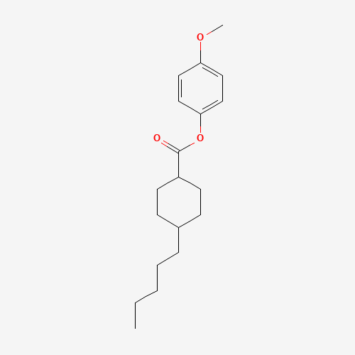 (4-methoxyphenyl) 4-pentylcyclohexane-1-carboxylate (CAS: 67589-52-0) - Chemical Structure and Molecular Formula 