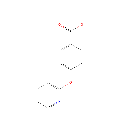 methyl 4-pyridin-2-yloxybenzoate (CAS: 153653-00-0) - Chemical Structure and Molecular Formula 