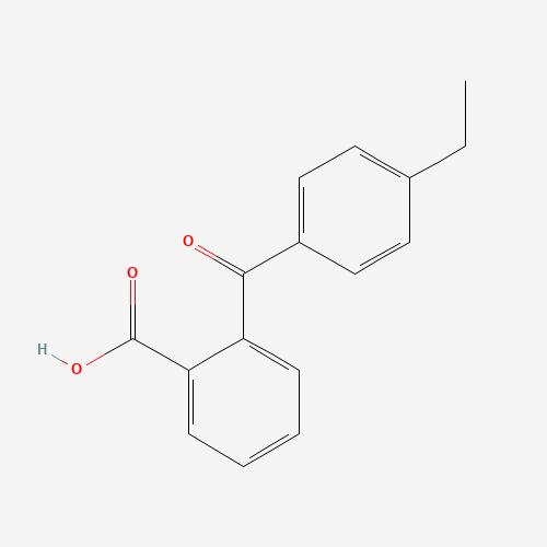 2-(4-ethylbenzoyl)benzoic acid (CAS: 1151-14-0) - Chemical Structure and Molecular Formula 