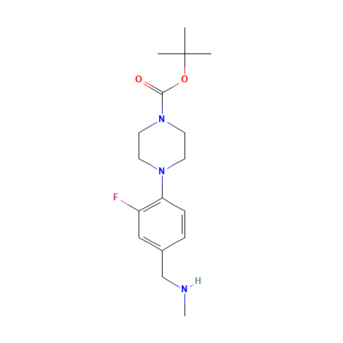 tert-butyl 4-[2-fluoro-4-(methylaminomethyl)phenyl]piperazine-1-carboxylate (CAS: 1364468-78-9) - Related Chemical Product