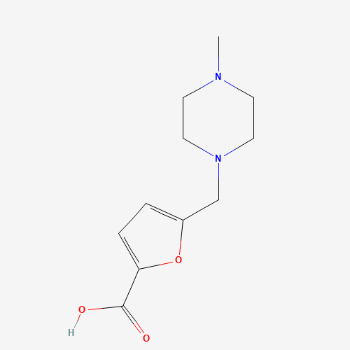 5-[(4-methylpiperazin-1-yl)methyl]furan-2-carboxylic acid (CAS: 865470-86-6) - Chemical Structure and Molecular Formula 