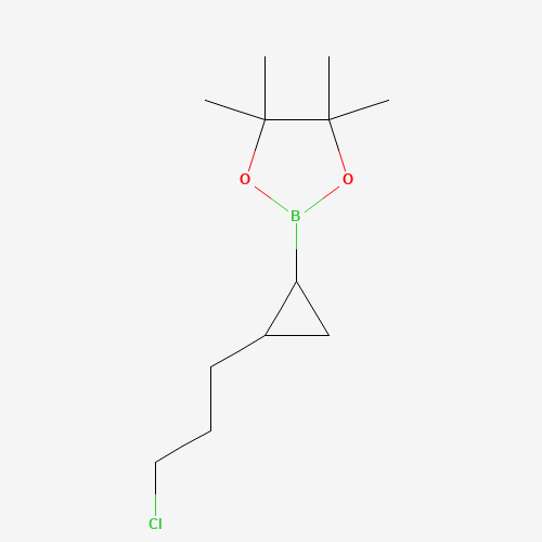 2-[2-(3-chloropropyl)cyclopropyl]-4,4,5,5-tetramethyl-1,3,2-dioxaborolane (CAS: 126726-63-4) - Related Chemical Product