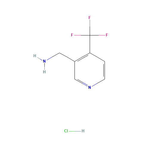 [4-(trifluoromethyl)pyridin-3-yl]methanamine;hydrochloride (CAS: 1185138-23-1) - Chemical Structure and Molecular Formula 