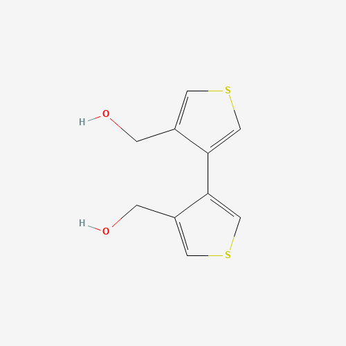 [4-[4-(hydroxymethyl)thiophen-3-yl]thiophen-3-yl]methanol (CAS: 23062-33-1) - Chemical Structure and Molecular Formula 