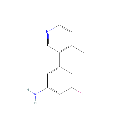 3-fluoro-5-(4-methylpyridin-3-yl)aniline (CAS: 791644-60-5) - Related Chemical Product