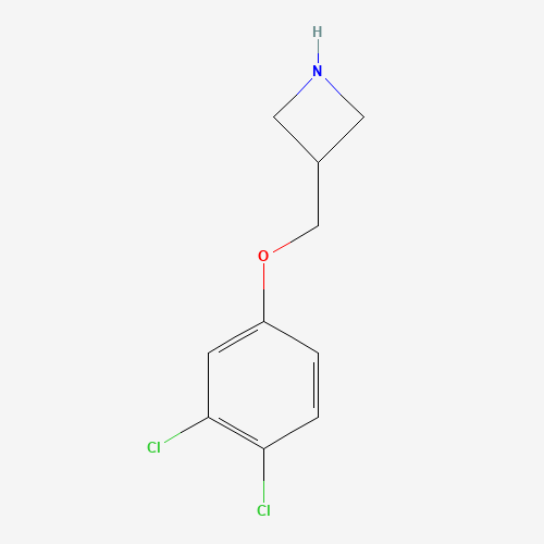 3-[(3,4-dichlorophenoxy)methyl]azetidine (CAS: 1332301-47-9) - Chemical Structure and Molecular Formula 