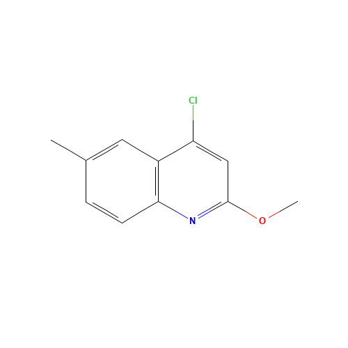 4-chloro-2-methoxy-6-methylquinoline (CAS: 123637-52-5) - Chemical Structure and Molecular Formula 