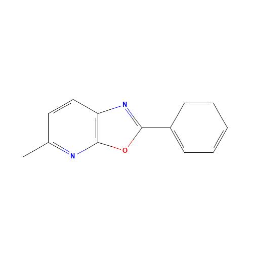 5-methyl-2-phenyl-[1,3]oxazolo[5,4-b]pyridine (CAS: 52334-17-5) - Chemical Structure and Molecular Formula 