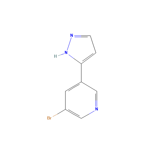 3-bromo-5-(1H-pyrazol-5-yl)pyridine (CAS: 166196-72-1) - Related Chemical Product