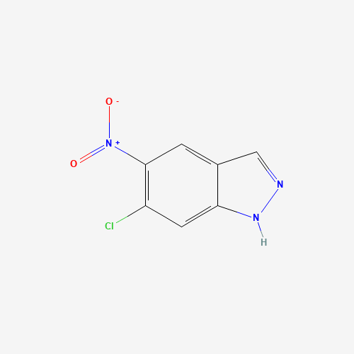 6-chloro-5-nitro-1H-indazole (CAS: 101420-98-8) - Chemical Structure and Molecular Formula 
