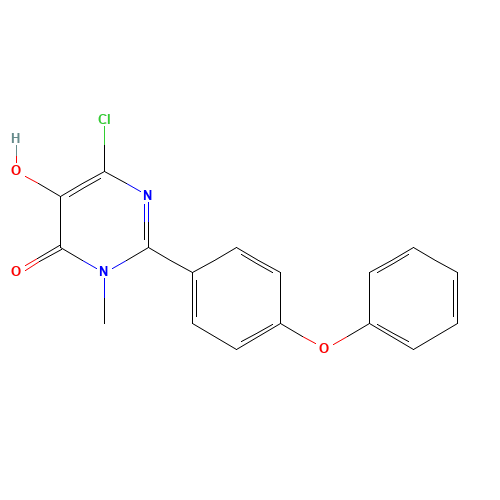 6-chloro-5-hydroxy-3-methyl-2-(4-phenoxyphenyl)pyrimidin-4-one (CAS: 1333240-07-5) - Related Chemical Product
