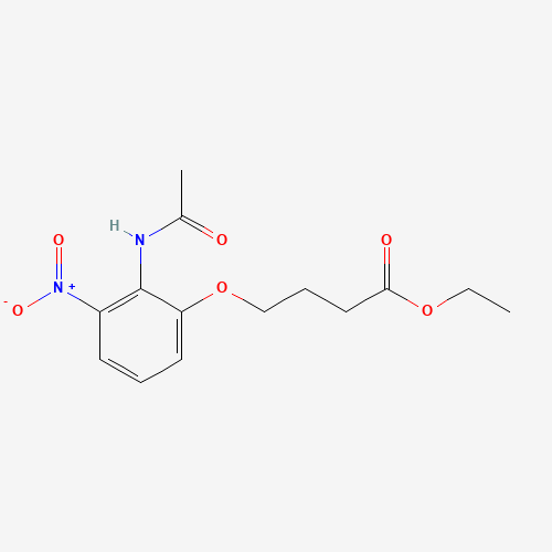 ethyl 4-(2-acetamido-3-nitrophenoxy)butanoate (CAS: 808742-98-5) - Related Chemical Product