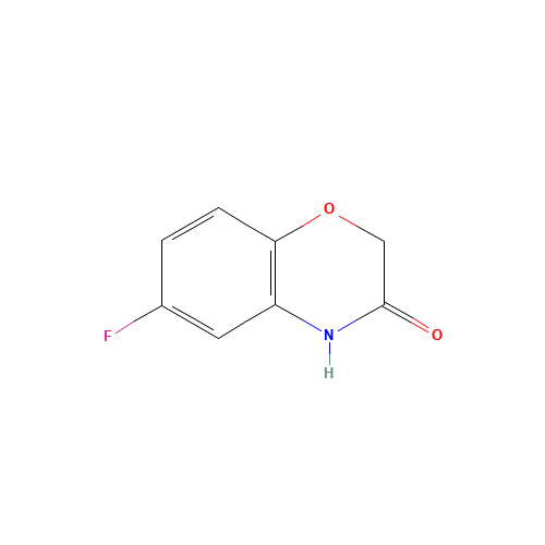 6-fluoro-4H-1,4-benzoxazin-3-one (CAS: 398-63-0) - Chemical Structure and Molecular Formula 