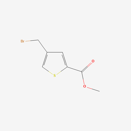 methyl 4-(bromomethyl)thiophene-2-carboxylate (CAS: 54796-51-9) - Chemical Structure and Molecular Formula 